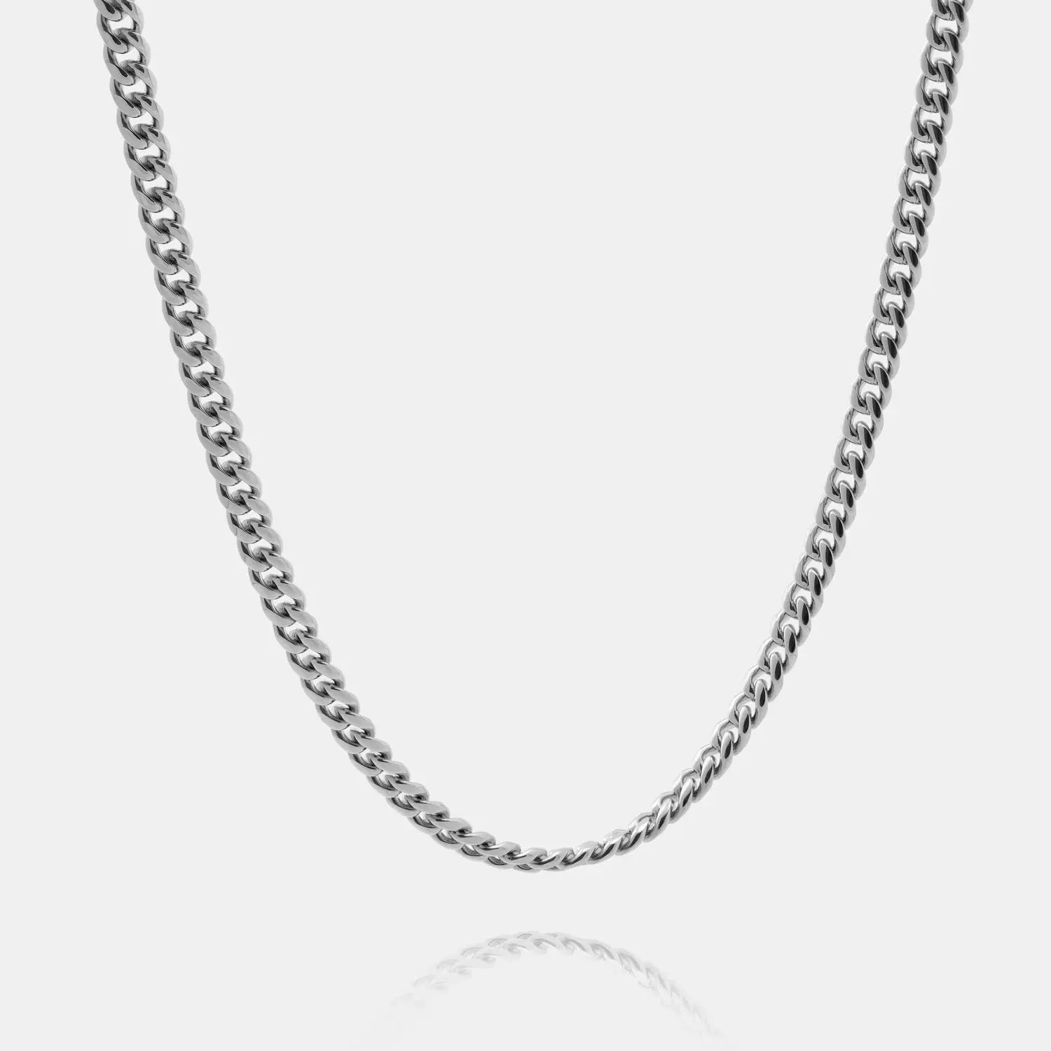 Herren Cuban Link Halskette aus Edelstahl in 4mm breite