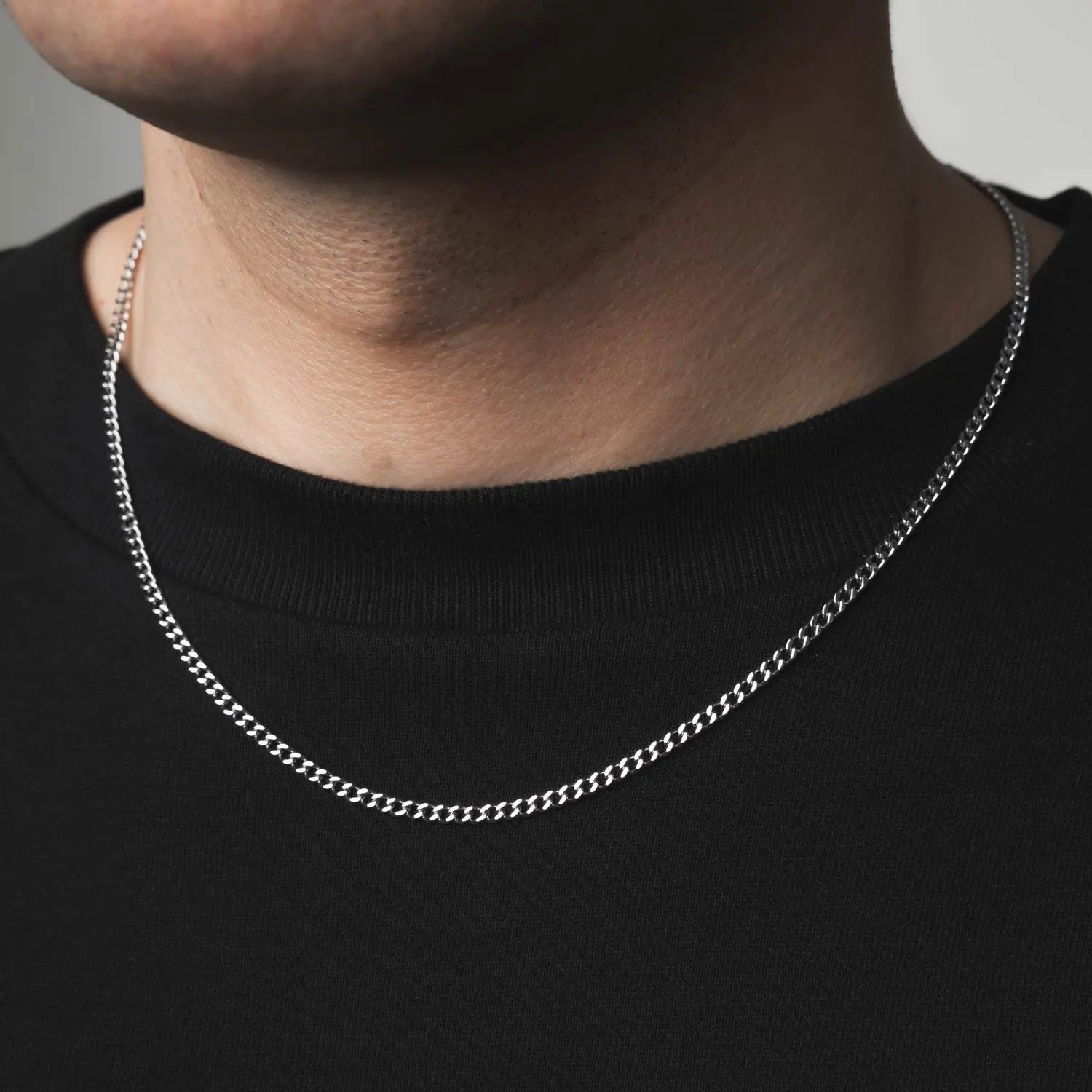 2mm + 4mm Panzerkette Cuban Link + Panzerarmband Cuban Link 4mm