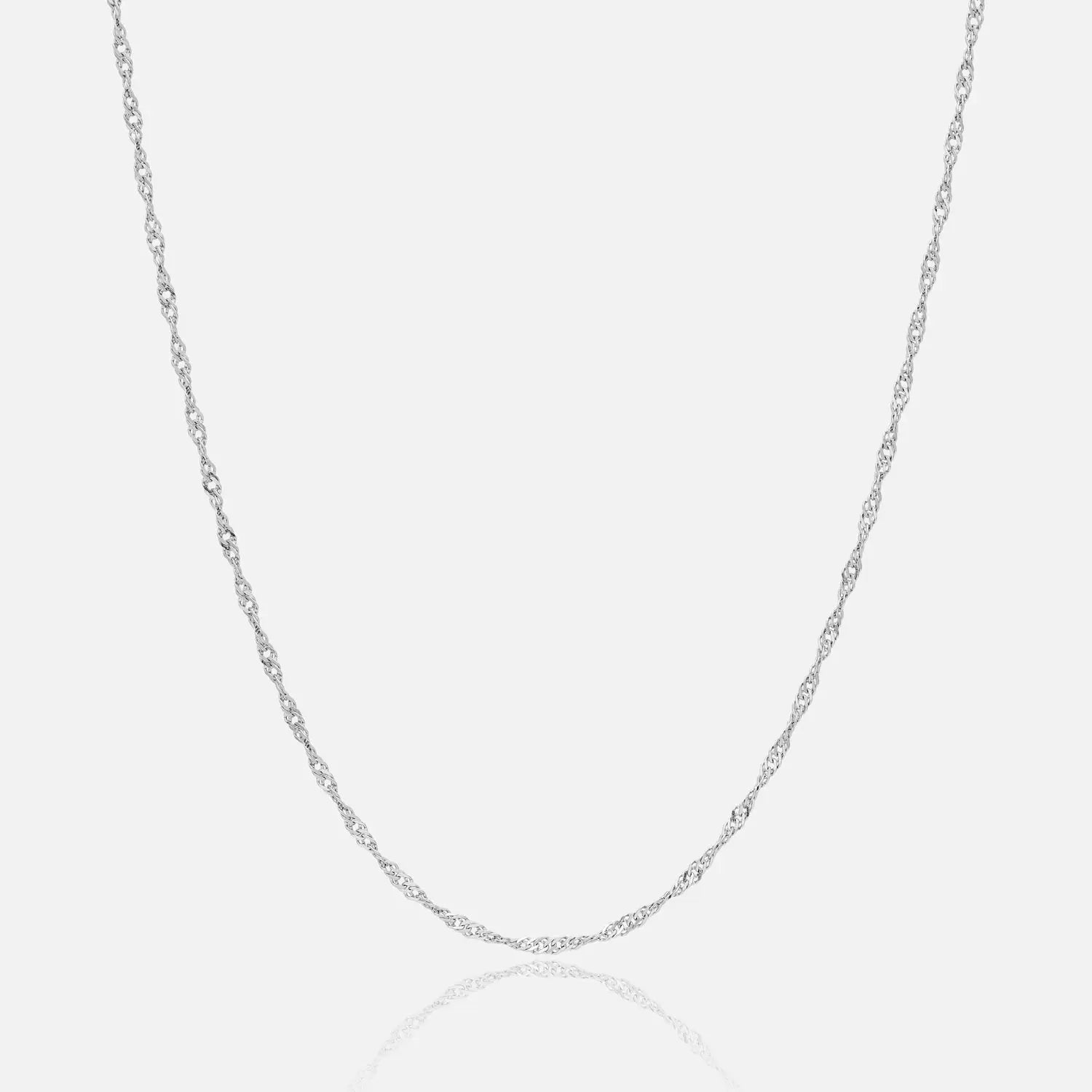 Herren Edelstahl Singapore Halskette in 2,5mm Breite