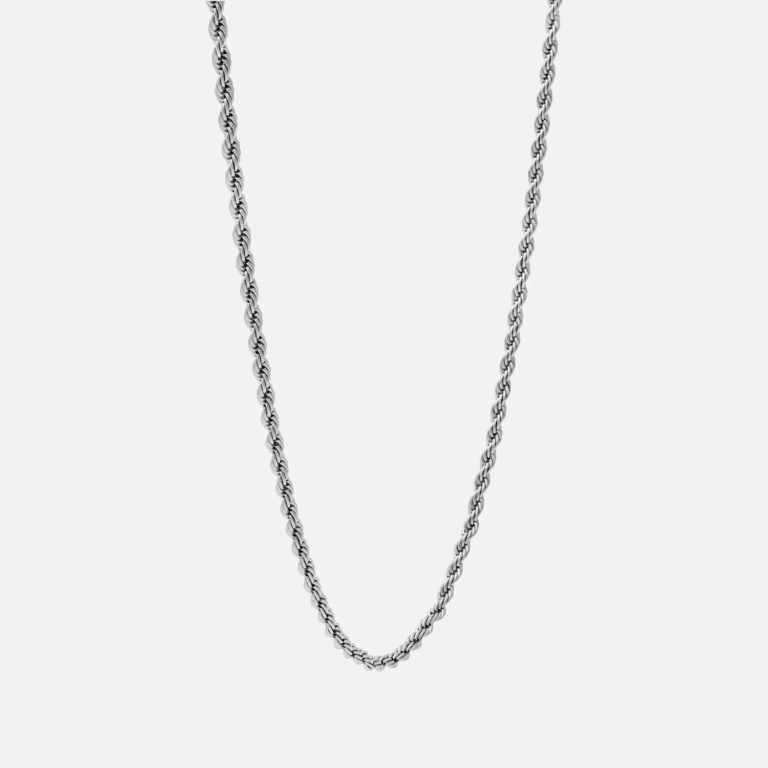 3mm breite Herren Halskette Rope mit Kordelstruktur